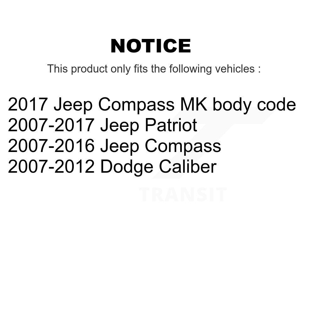 Front Suspension Control Arm & Ball Joint Link Kit For Jeep Patriot Compass Dodge Caliber KTR-100064
