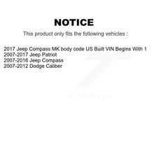 Charger l'image dans la galerie, Front Control Arm &amp; Ball Joint Tie Rod End Link Kit (8Pc) For Jeep Patriot Compass Dodge KTR-100360
