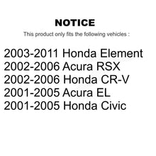 Charger l'image dans la galerie, Front Lower Rearward Suspension Arm Bushing Pair For Honda Civic CR-V Acura Element EL KTR-102230