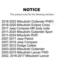 Charger l'image dans la galerie, Front Lower Rearward Suspension Arm Bushing Pair For Mitsubishi Jeep RVR Outlander Lancer KTR-102233