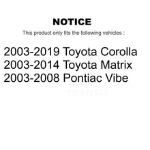 Load image into Gallery viewer, Front Lower Rearward Suspension Arm Bushing Pair For Toyota Corolla Matrix Pontiac Vibe KTR-102244