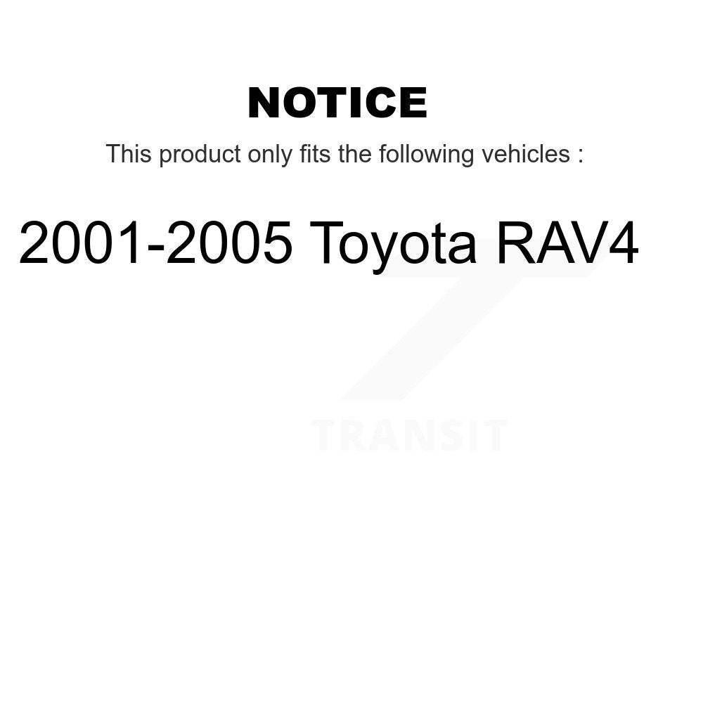 Front Lower Inner Forward Suspension Control Arm Bushing Pair For 2001-2005 Toyota RAV4 KTR-102258