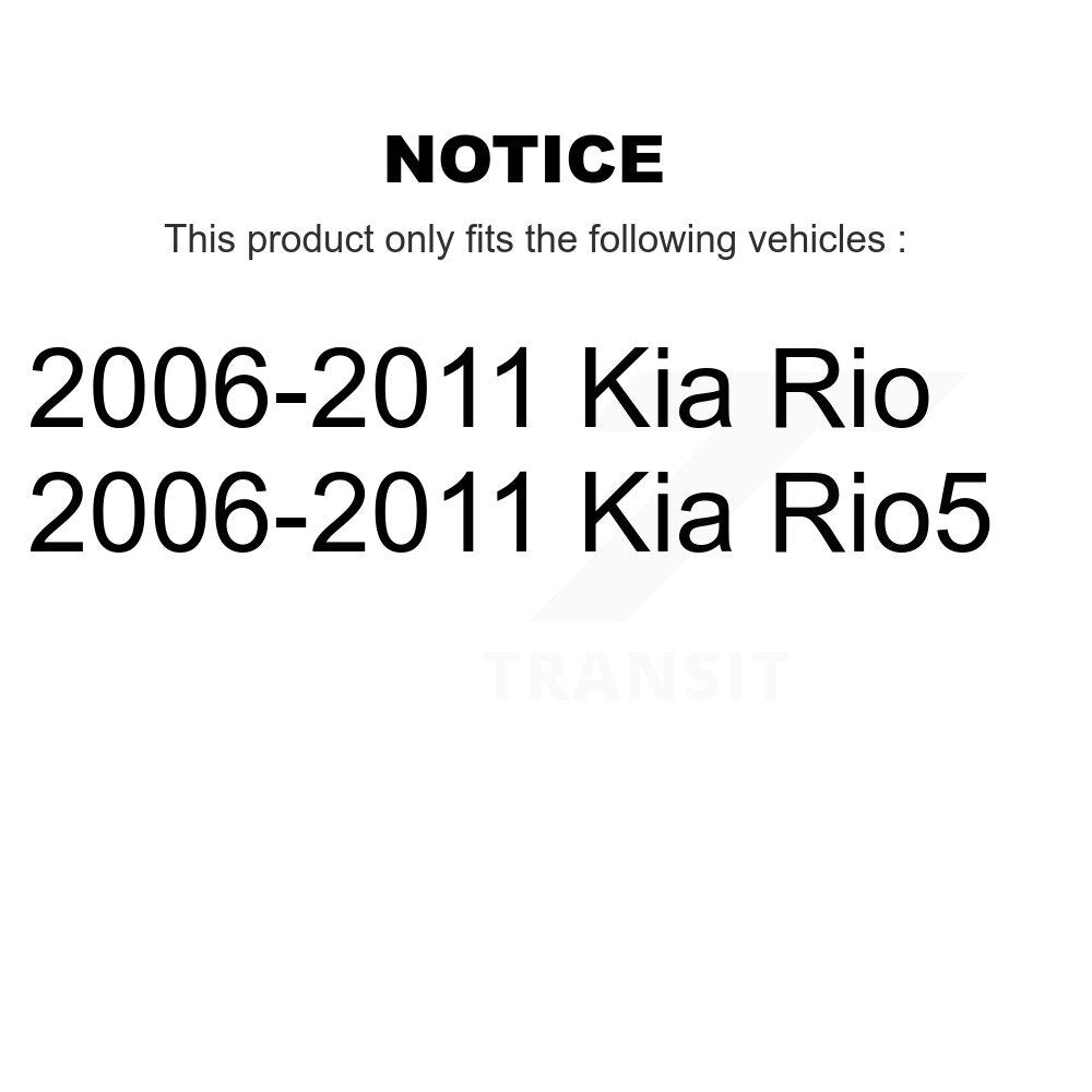 Front Lower Inner Forward Suspension Control Arm Bushing Pair For 2006-2011 Kia Rio Rio5 KTR-102259