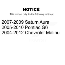 Load image into Gallery viewer, Front Lower Forward Suspension Control Arm Bushing Pair For Chevrolet Malibu Pontiac G6 KTR-102264