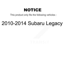 Load image into Gallery viewer, Front Control Arm And Ball Joint Tie Rod End Link Kit (8Pc) For 2010-2014 Subaru Legacy KTR-102937
