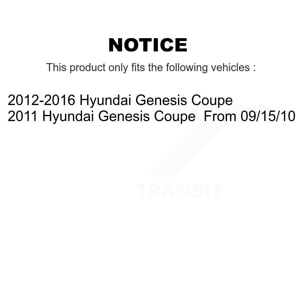Front Control Arm And Ball Joint Tie Rod End Bar Link Kit (8Pc) For Hyundai Genesis Coupe KTR-102972