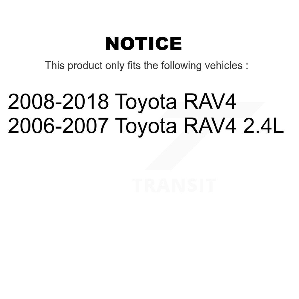 Front Outer & Inner Steering Tie Rod End Kit For Toyota RAV4 KTR-105007