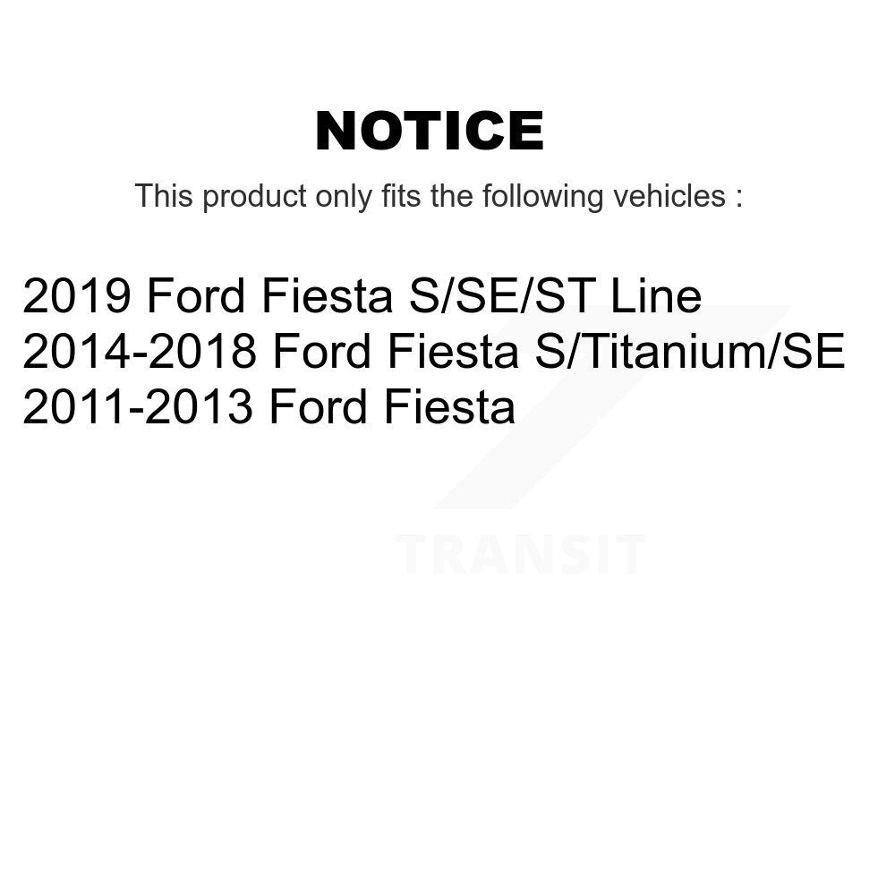 Front Outer & Inner Steering Tie Rod End Kit For Ford Fiesta KTR-105040