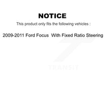 Load image into Gallery viewer, Front Outer &amp; Inner Tie Rod End Kit For 2009-2011 Ford Focus With Fixed Ratio Steering KTR-105055