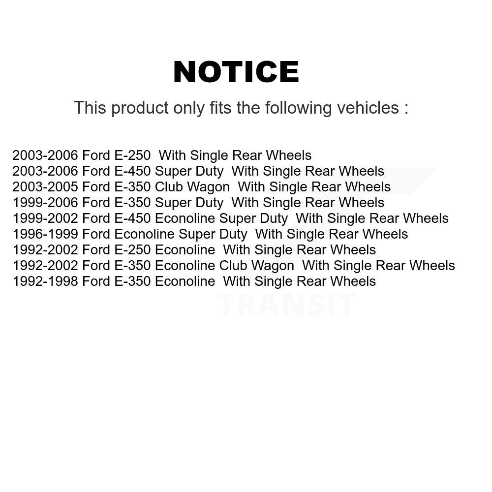 Front Outer & Inner Tie Rod End Kit For Ford E-350 Super Duty Econoline E-250 Club Wagon KTR-105098