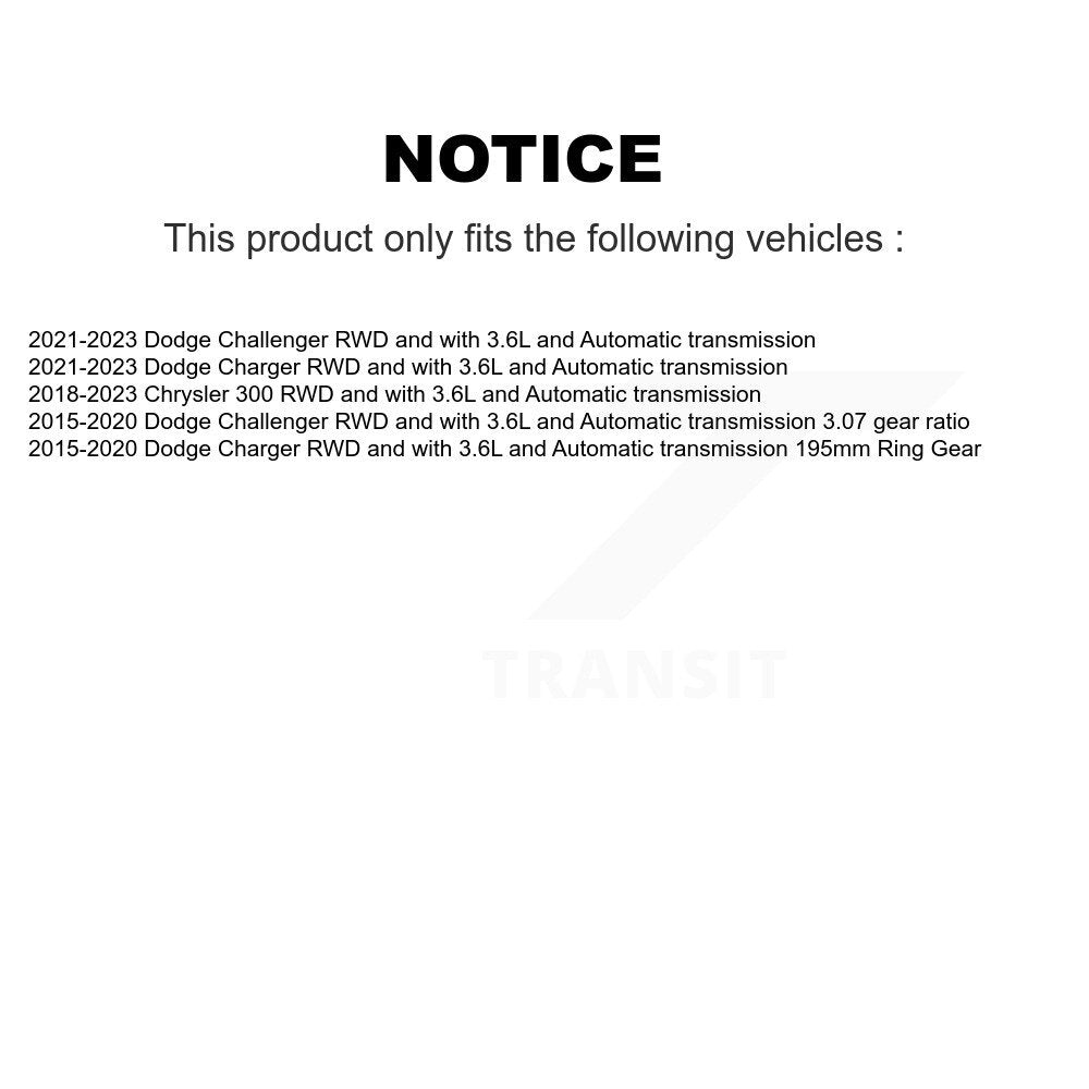 Rear Left CV Axle Shaft NCV-CH12063 For Dodge Charger Challenger Chrysler 300
