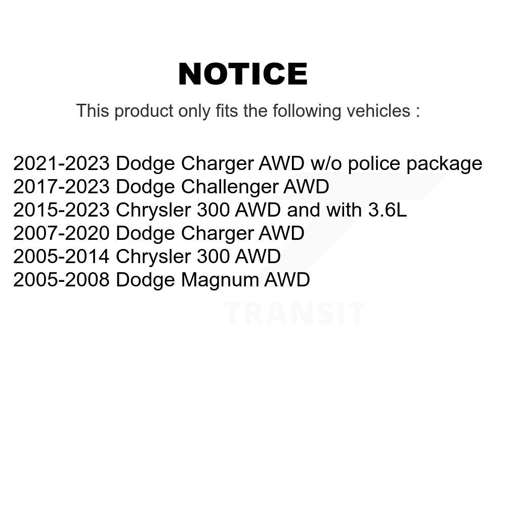 Front Right CV Axle Shaft NCV-CH12509 For Dodge Chrysler 300 Charger Challenger Magnum