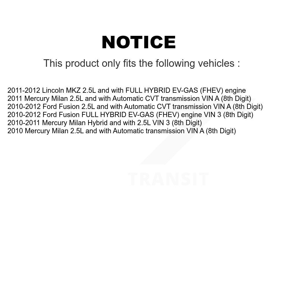 Front Right CV Axle Shaft NCV-FD11013 For Ford Fusion Lincoln MKZ Mercury Milan