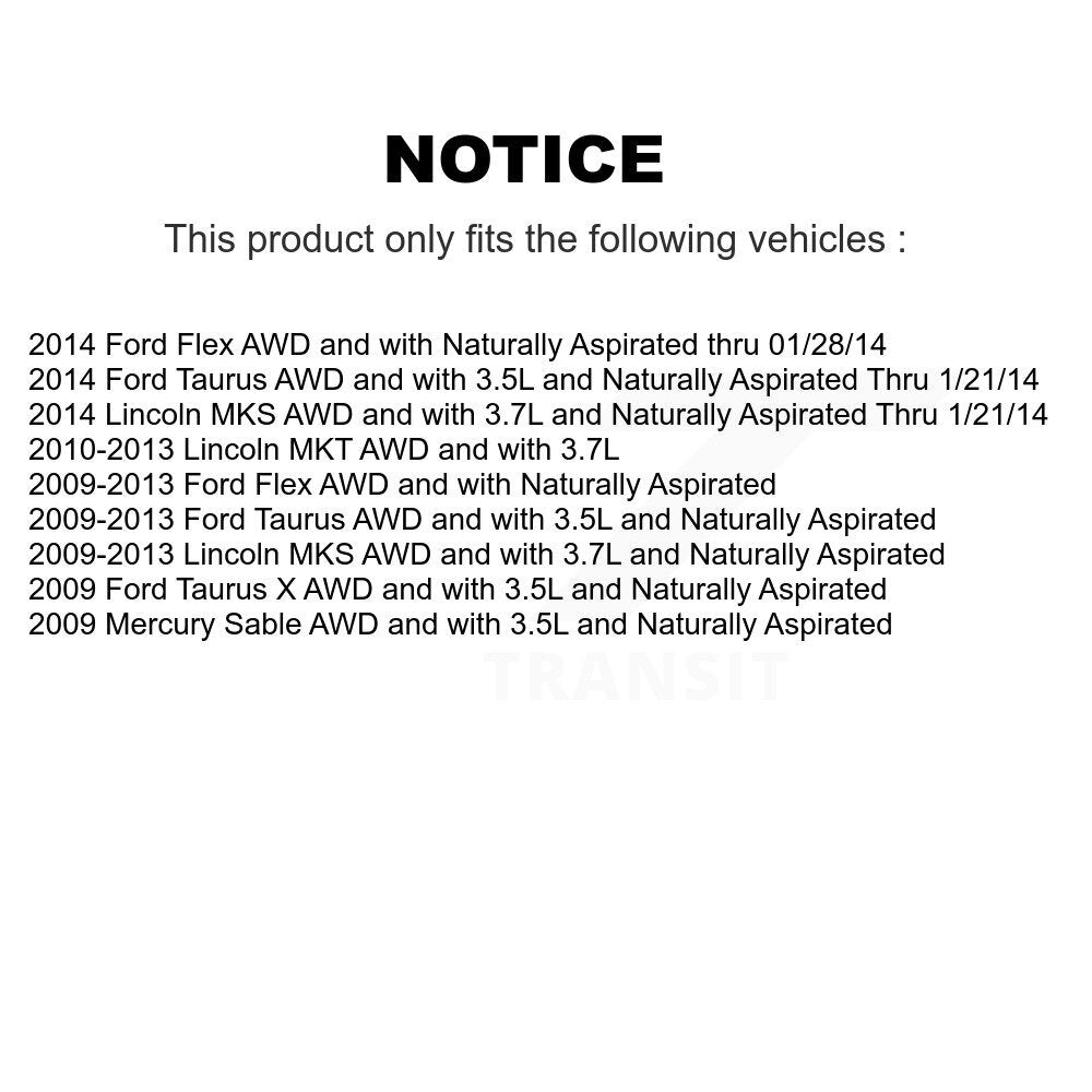Front Right CV Axle Shaft NCV-FD11176 For Ford Flex Taurus Lincoln MKS MKT X Mercury Sable