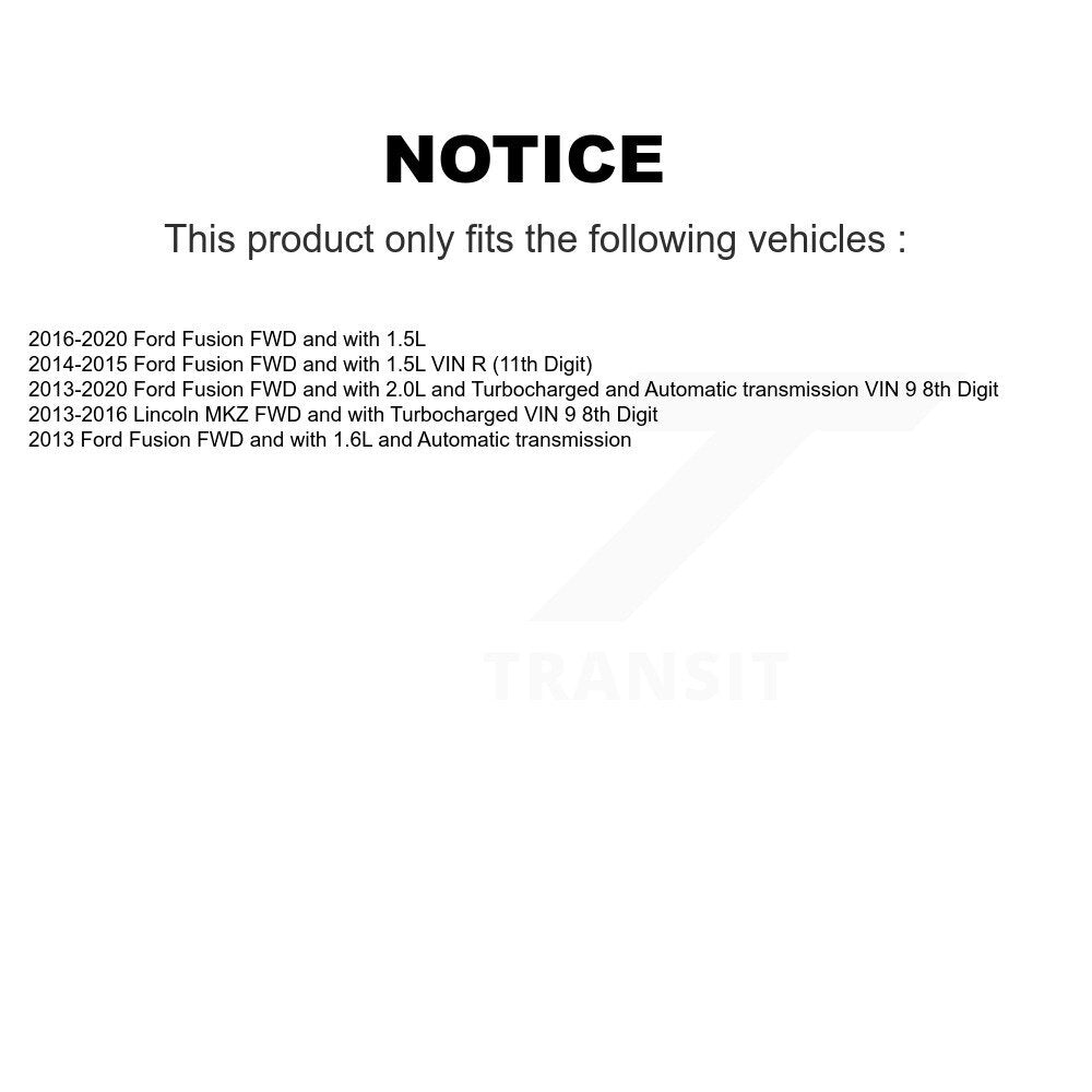 Front Right CV Axle Shaft NCV-FD11189 For Ford Fusion Lincoln MKZ