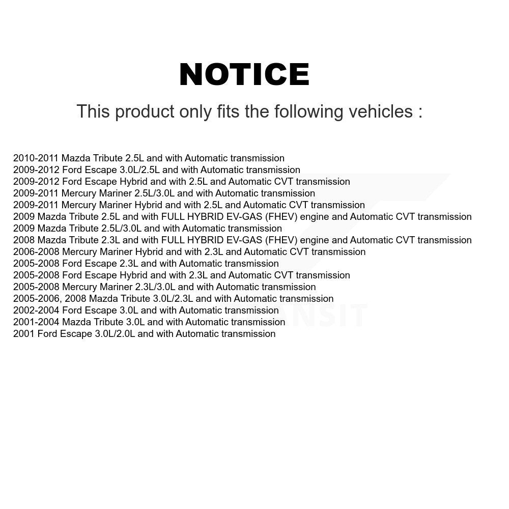 Front Right CV Axle Shaft For Ford Escape Mazda Tribute Mercury Mariner