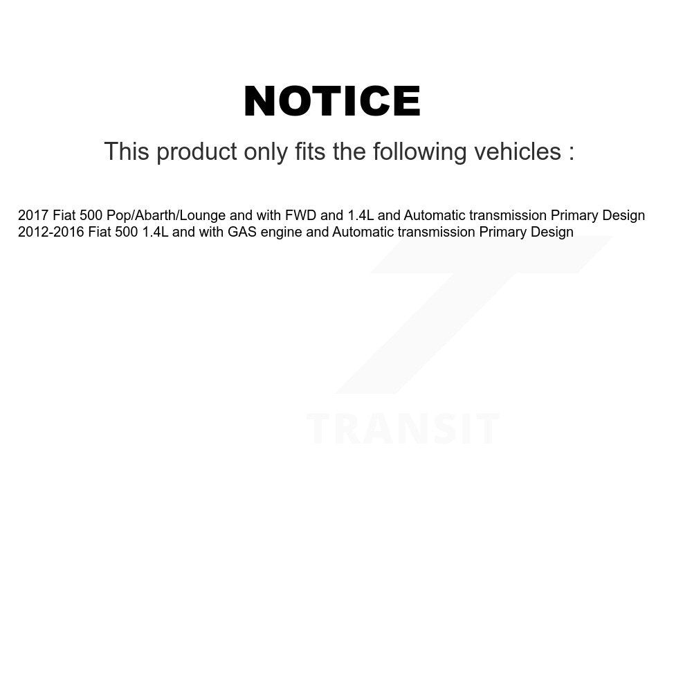 Front Left CV Axle Shaft NCV-FI76001 For Fiat 500 Primary Design OEM# 68070393AA