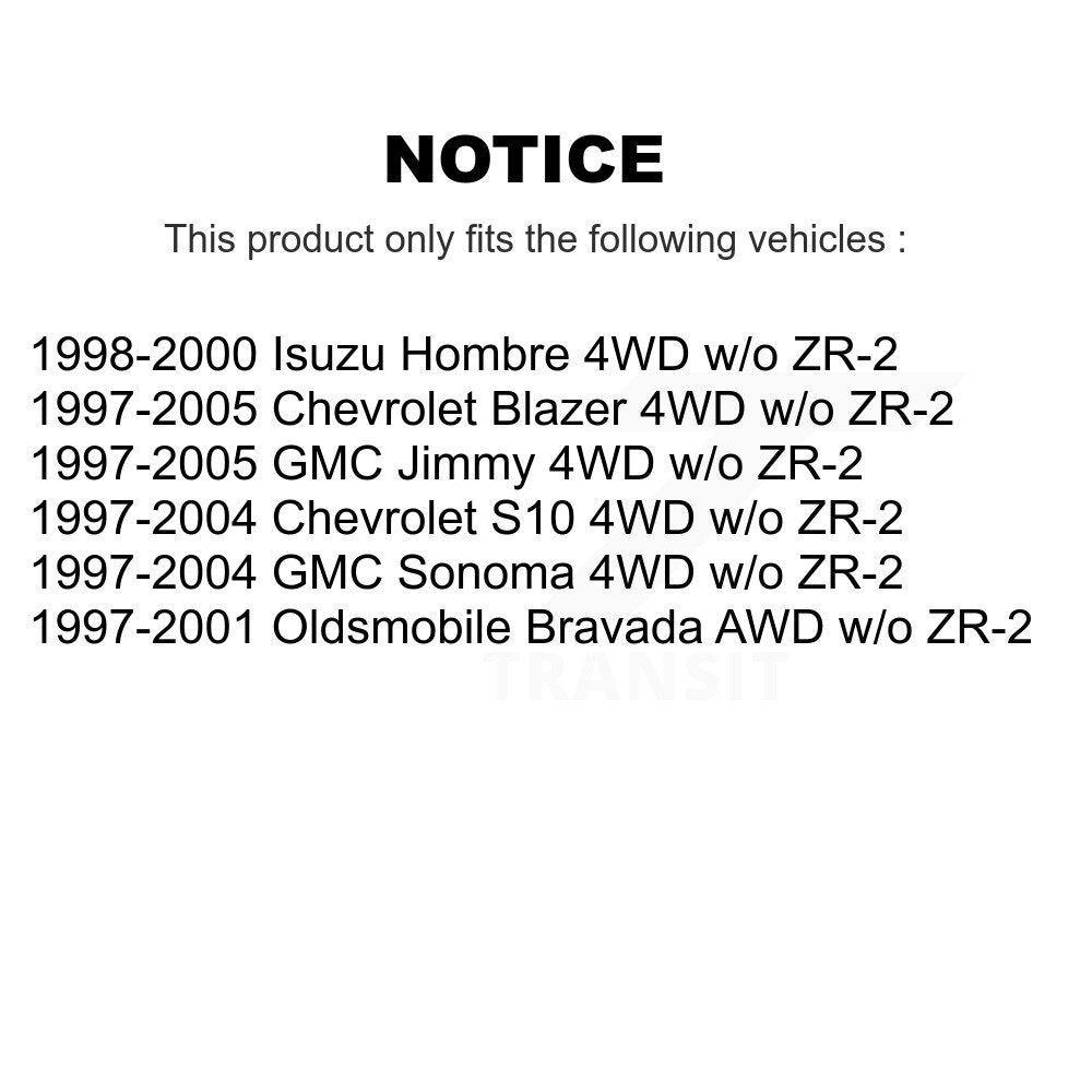 Front Left CV Axle Shaft NCV-GM10205 For Chevrolet GMC Blazer S10 Jimmy Sonoma Isuzu Hombre Bravada
