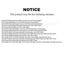 Charger l'image dans la galerie, Front CV Axle Shaft NCV-GM10279 For Chevrolet Buick Malibu Impala LaCrosse Regal Envision Saab 9-5