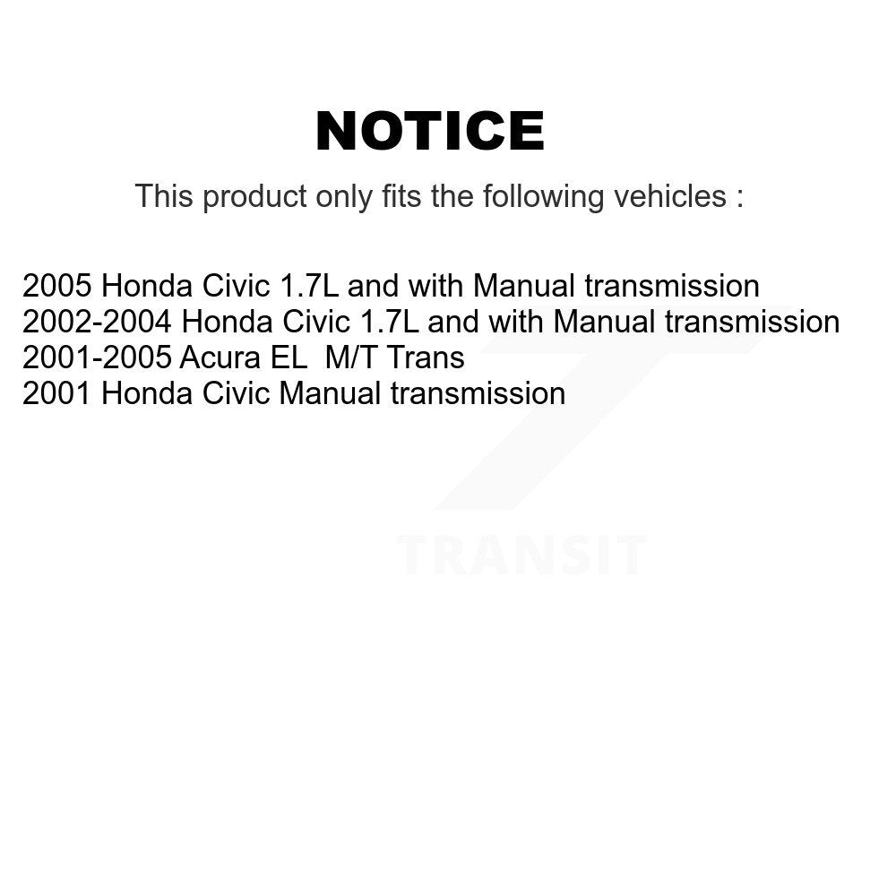 Front Right CV Axle Shaft For Honda Civic Acura EL NCV-HO36556