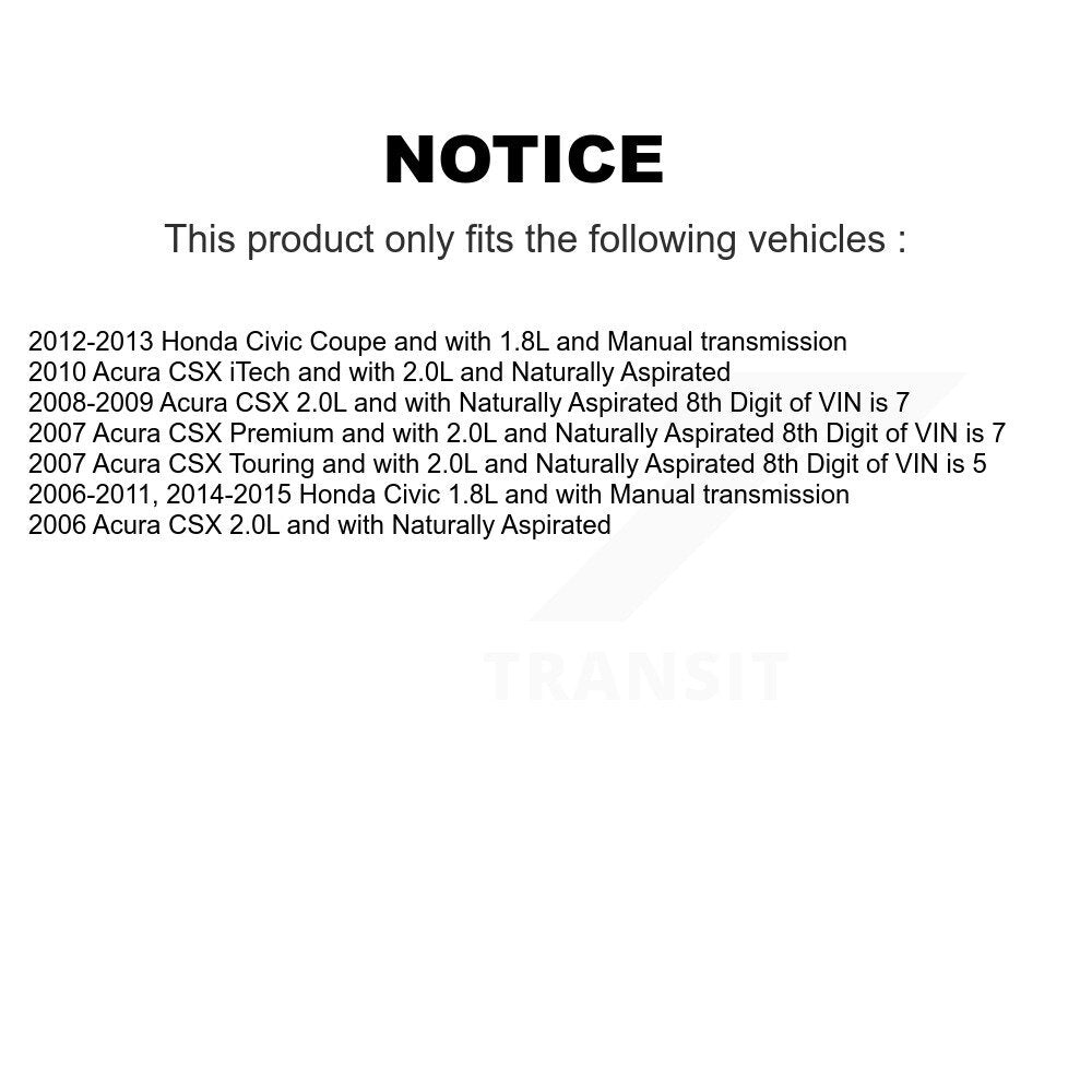 Front Right CV Axle Shaft For Honda Civic Acura CSX NCV-HO36571