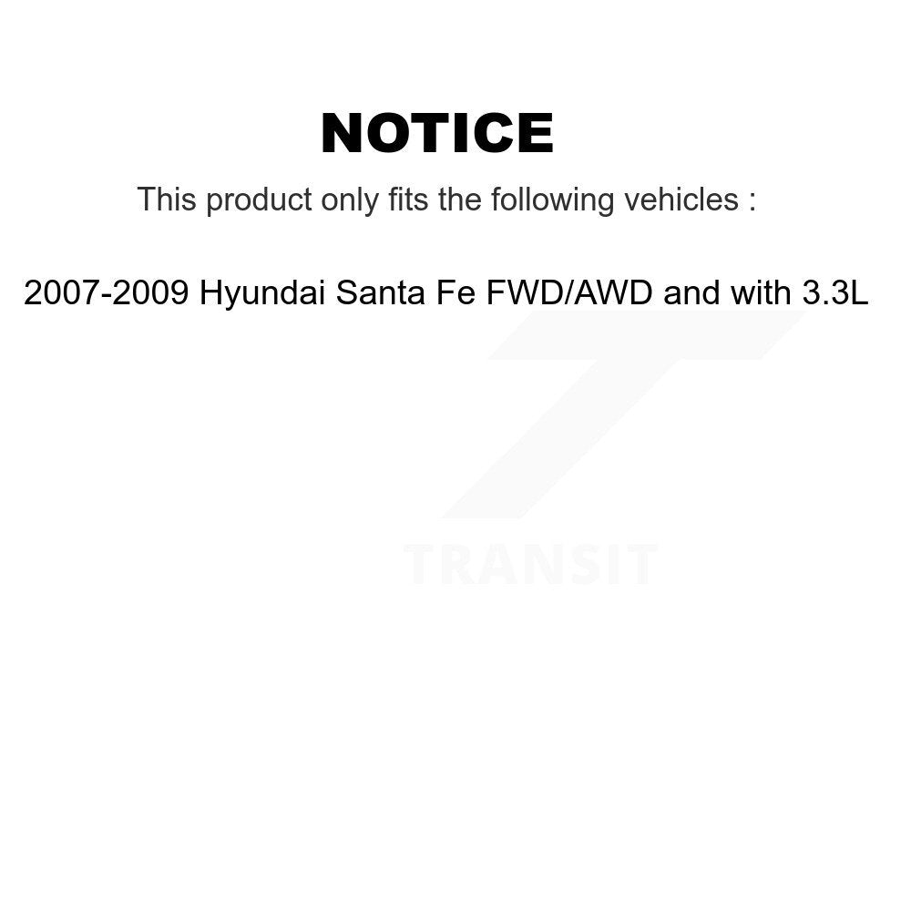 Front Left CV Axle Shaft NCV-HY37000 For 2007-2009 Hyundai Santa Fe AWD FWD with 3.3L