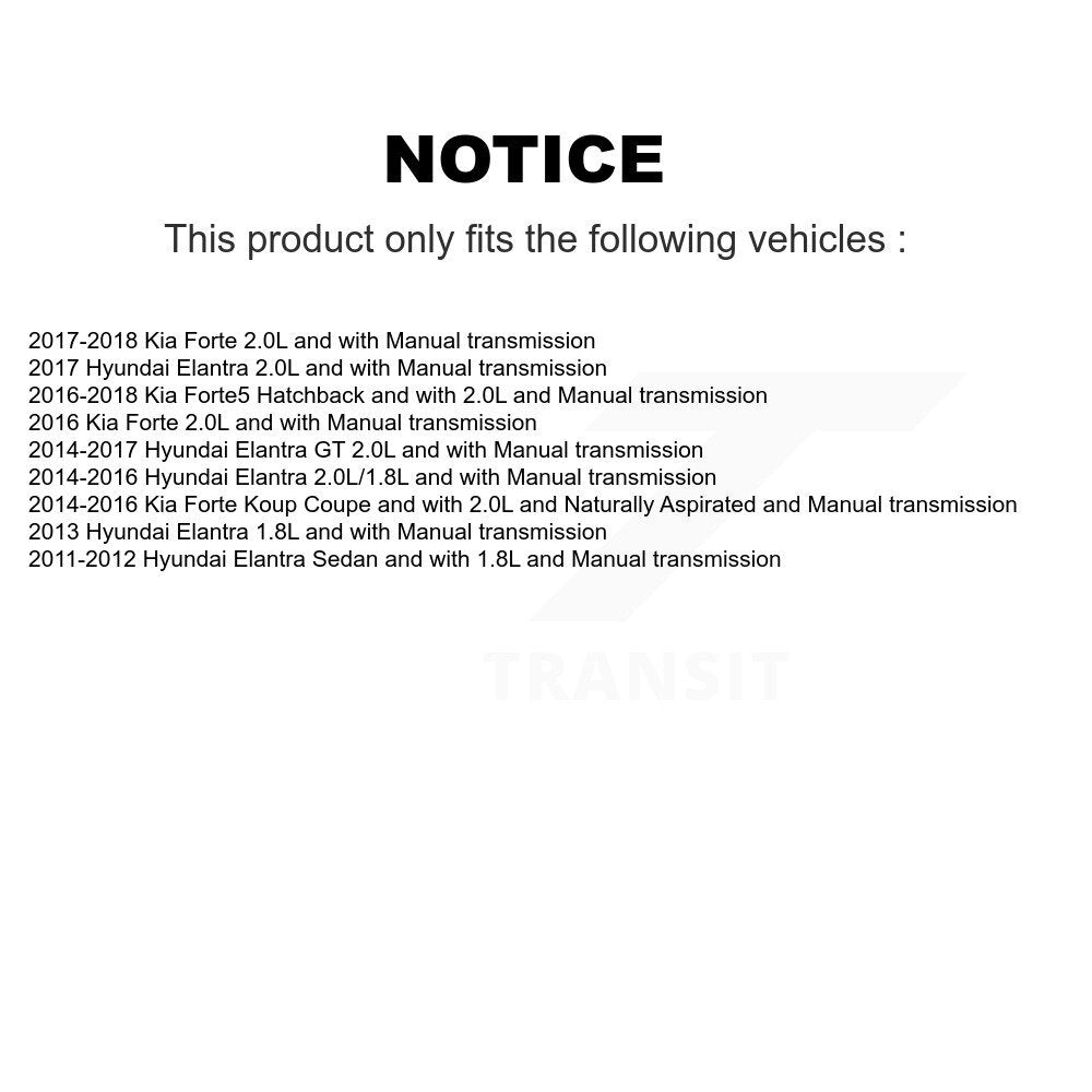 Front Left CV Axle Shaft NCV-HY37049 For Hyundai Elantra Kia Forte GT Forte5 Koup
