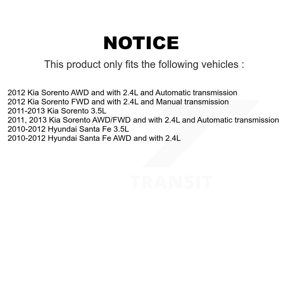 Front Right CV Axle Shaft For Hyundai Santa Fe Kia Sorento NCV-HY37577