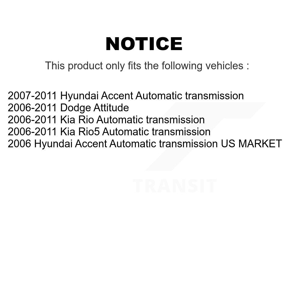 Front Left CV Axle Shaft NCV-HY75528 For Hyundai Accent Kia Rio Rio5 Dodge Attitude