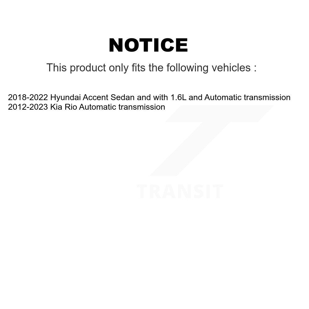 Front Left CV Axle Shaft NCV-KA75099 For Kia Rio Hyundai Accent