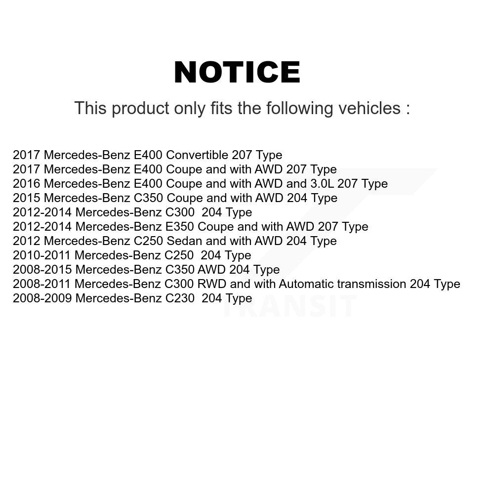 Rear CV Axle Shaft NCV-MB48025 For Mercedes-Benz C300 C350 C250 E350 E400 C230