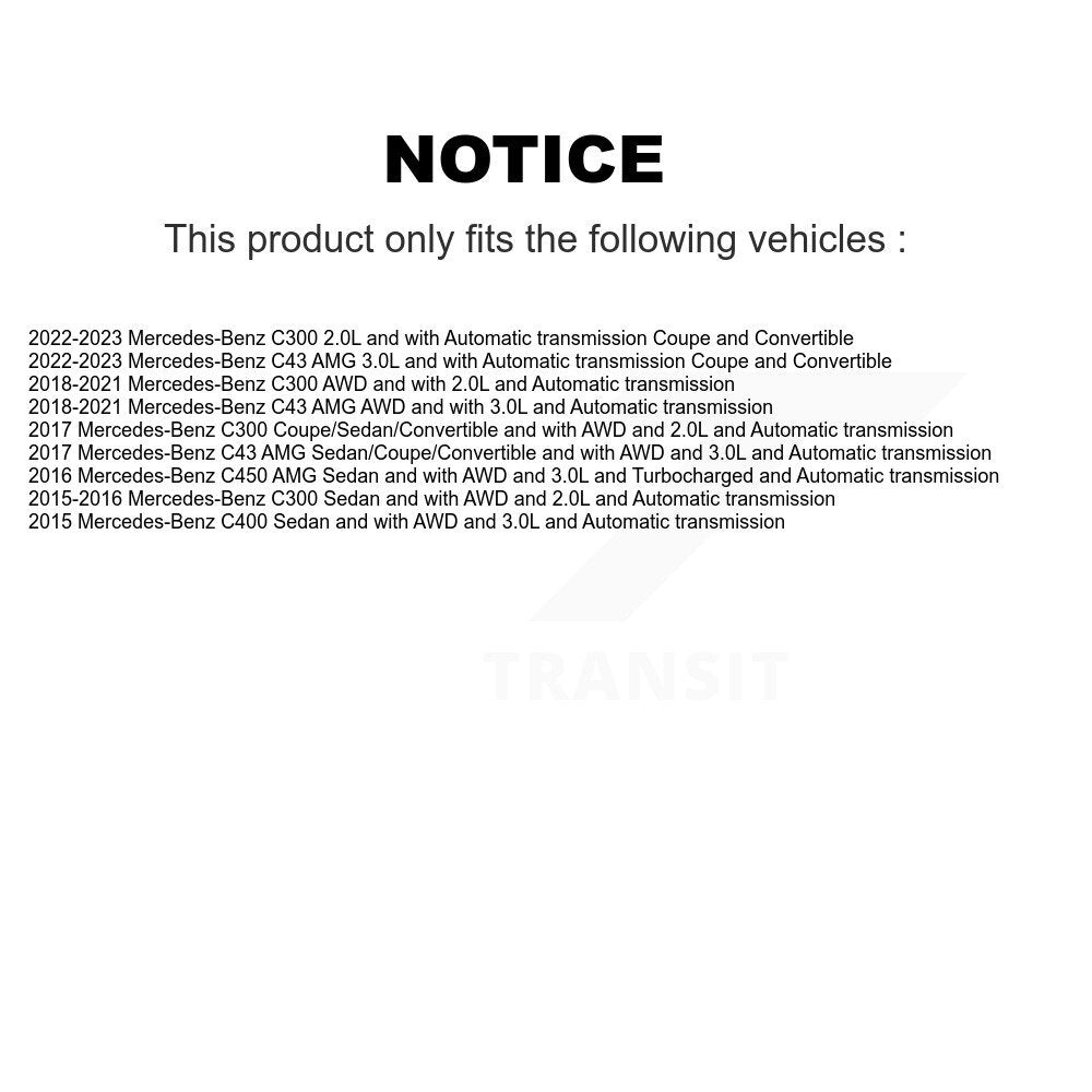 Front Left CV Axle Shaft NCV-MB48051 For Mercedes-Benz C300 C43 AMG C400 C450