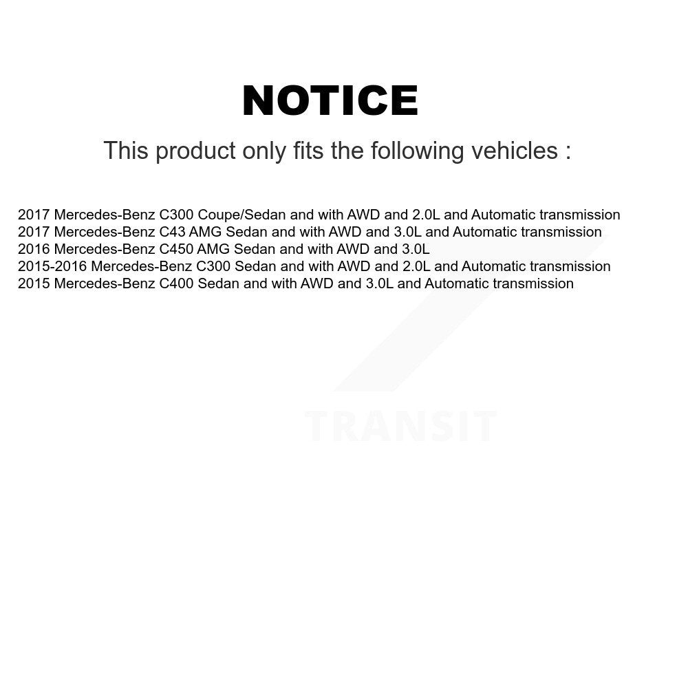 Front Right CV Axle Shaft NCV-MB48053 For Mercedes-Benz C300 C43 AMG C400 C450 OEM# 2053303806