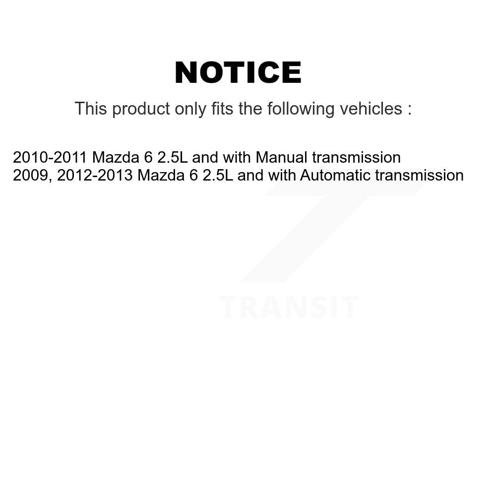 Front Right CV Axle Shaft NCV-MZ47006 For Mazda 6
