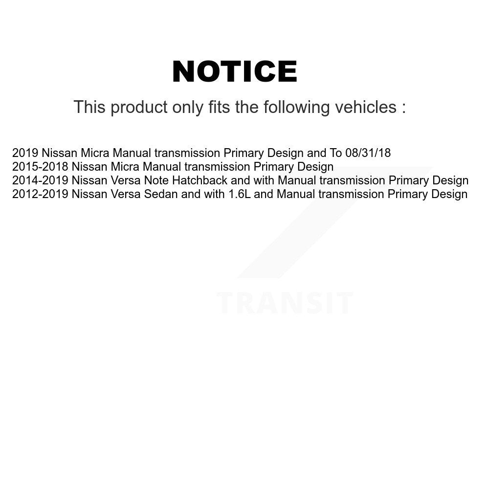 Front Right CV Axle Shaft For Nissan Micra Versa Note NCV-NI53120