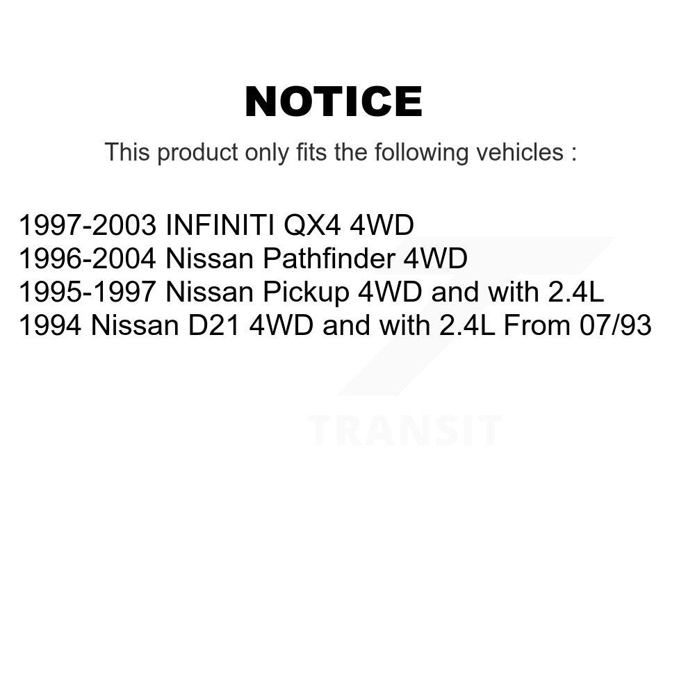 Front CV Axle Shaft NCV-NI53128 For Nissan Pathfinder INFINITI QX4 Pickup D21