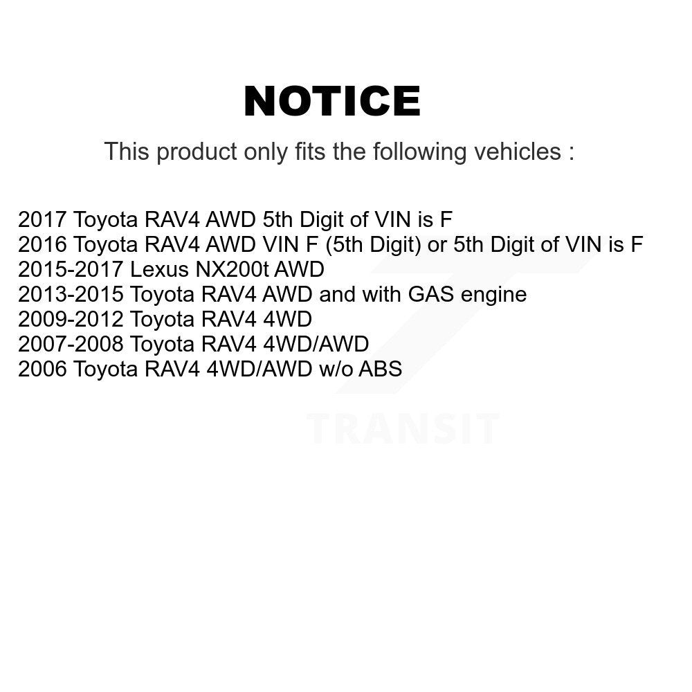 Rear CV Axle Shaft For Toyota RAV4 Lexus NX200t NCV-TO69019