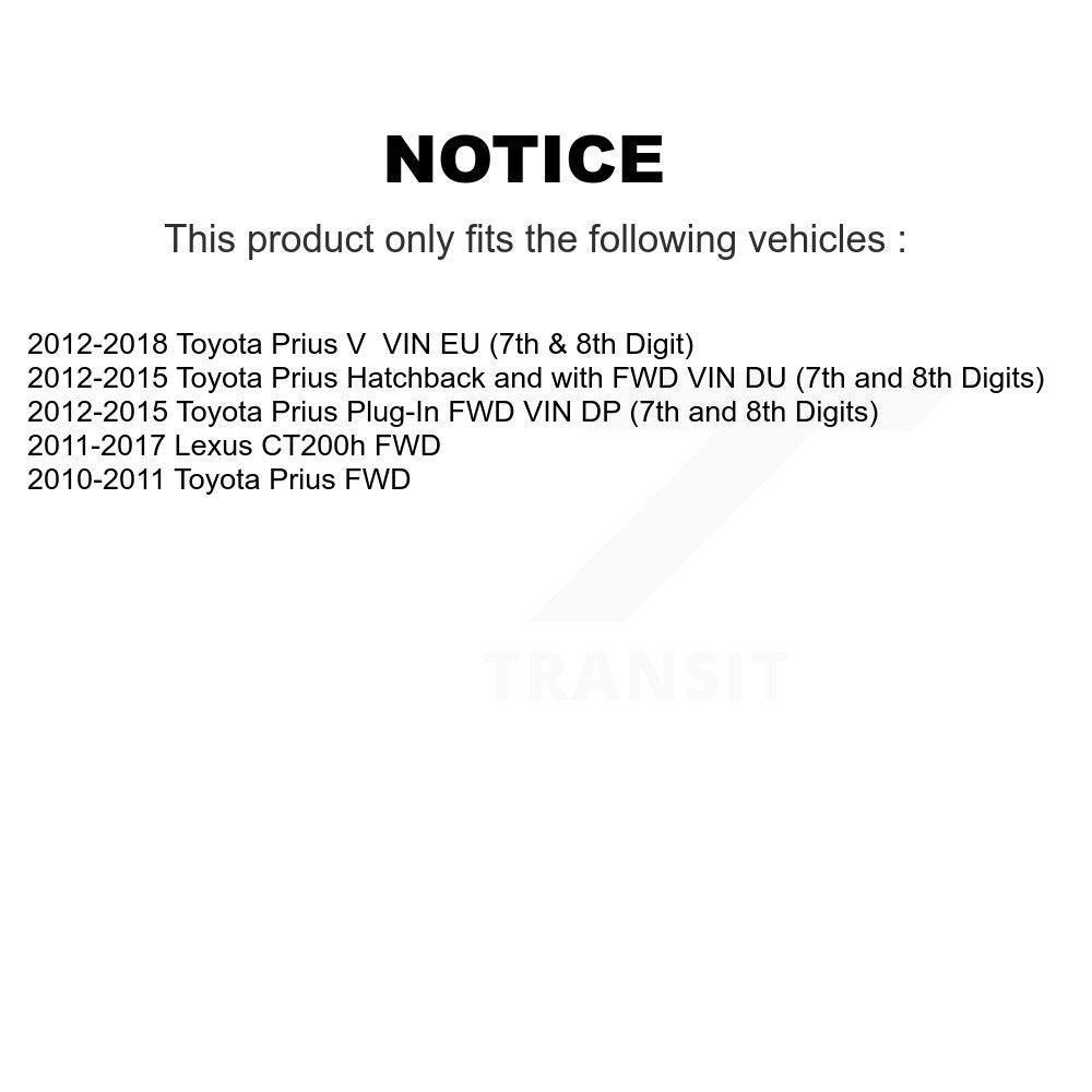 Front Right CV Axle Shaft NCV-TO69021 For Toyota Prius V Lexus CT200h Plug-In