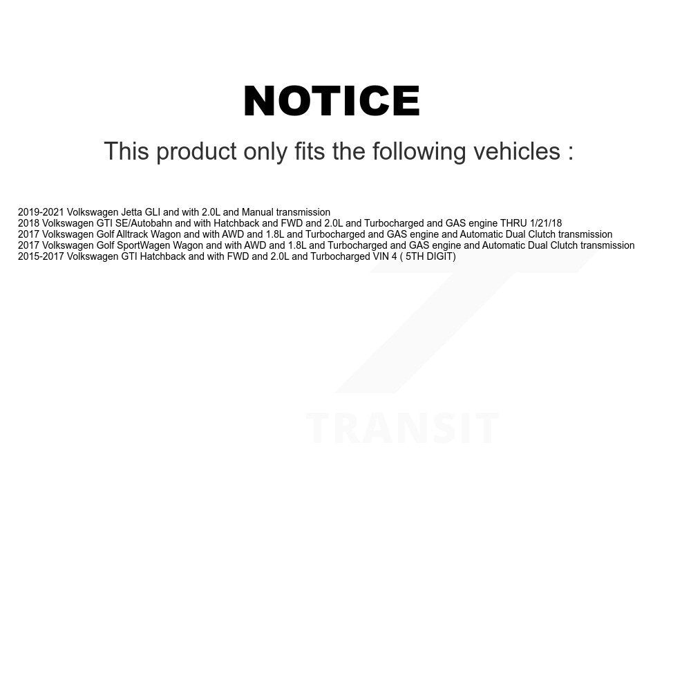 Front Right CV Axle Shaft NCV-VW72022 For Volkswagen Jetta GTI Golf SportWagen Alltrack