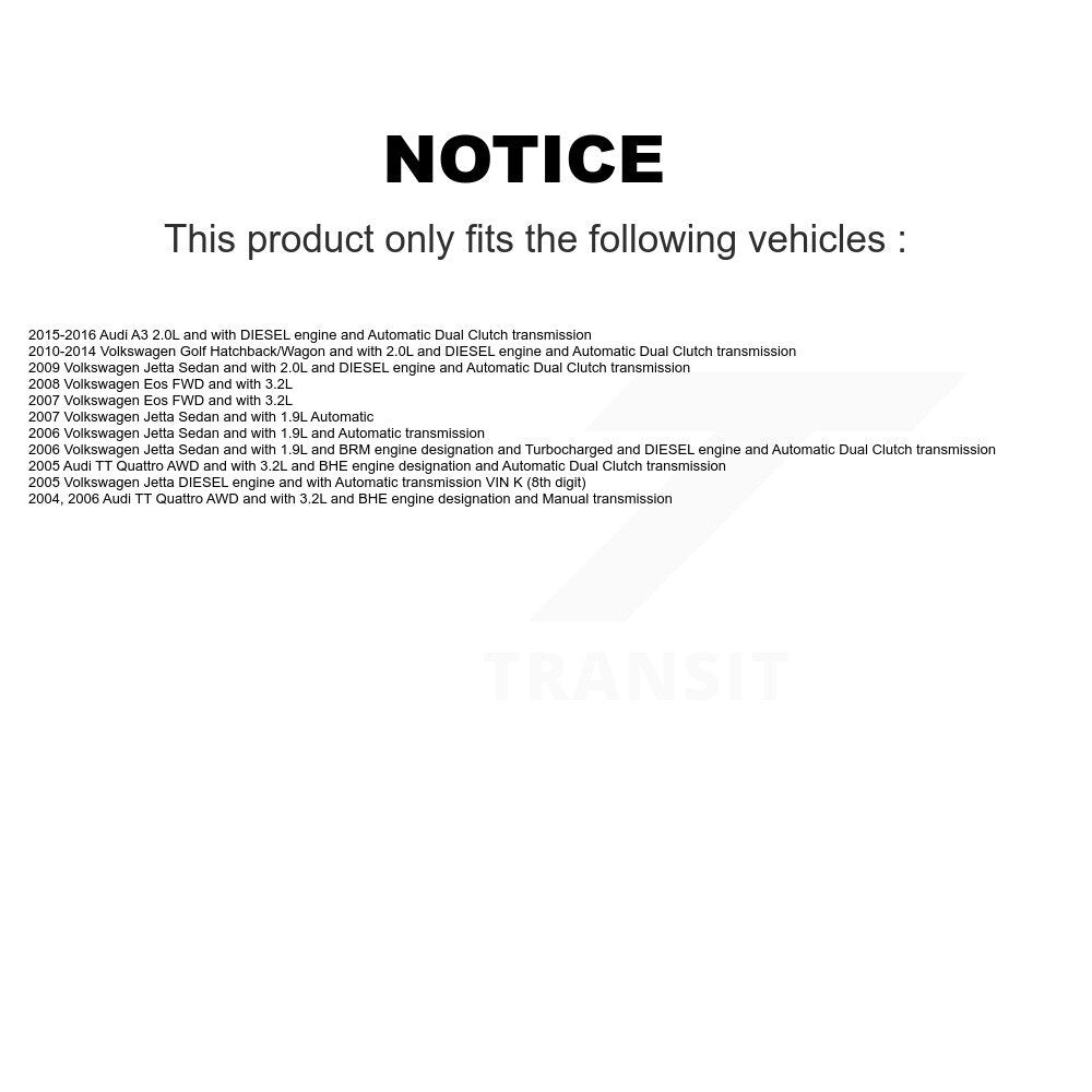 Front Left CV Axle Shaft NCV-VW72103 For Volkswagen Golf Jetta Eos Audi A3 TT Quattro