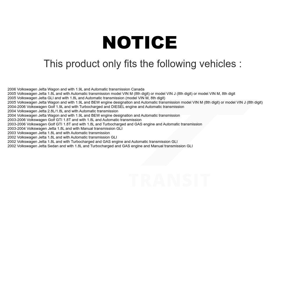 Front Right CV Axle Shaft NCV-VW72129 For Volkswagen Jetta Golf