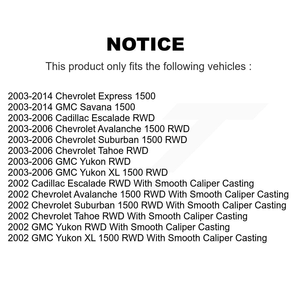 Rear Left Brake Caliper For Chevrolet Avalanche 1500 GMC Express Yukon Tahoe XL