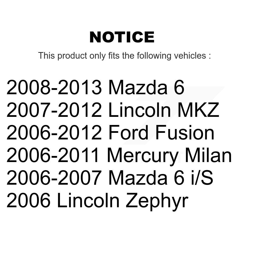 Front Right Brake Caliper For Ford Fusion Mazda 6 Lincoln MKZ Zephyr Mercury