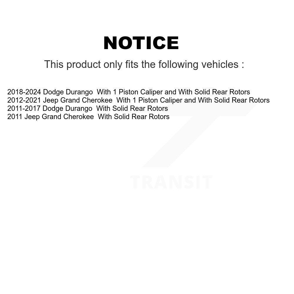 Rear Left Disc Brake Caliper SLC-18B5300 For Jeep Grand Cherokee Dodge Durango