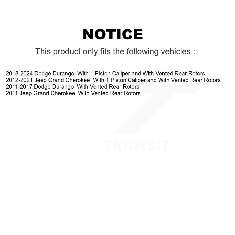 Rear Left Disc Brake Caliper SLC-18B5420 For Jeep Grand Cherokee Dodge Durango