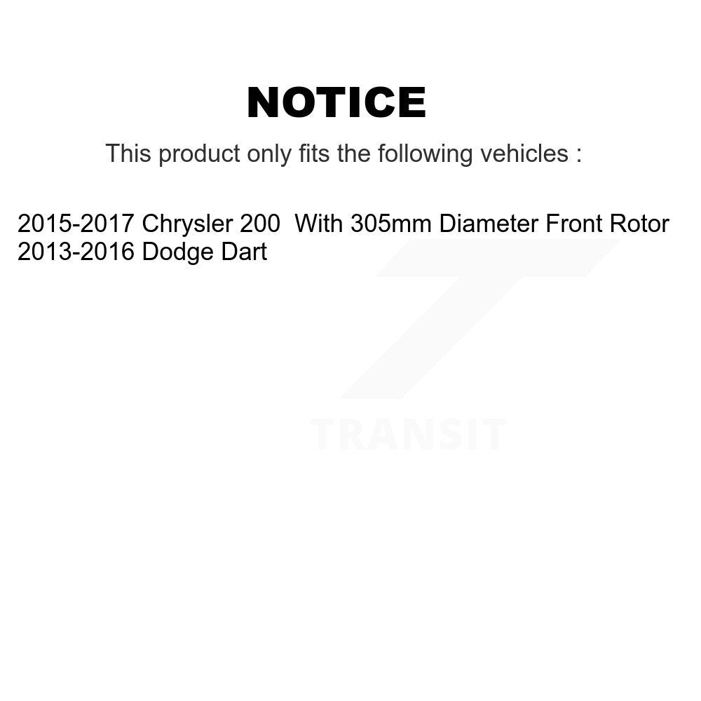 Front Left Disc Brake Caliper SLC-18B5422 For Chrysler 200 Dodge Dart