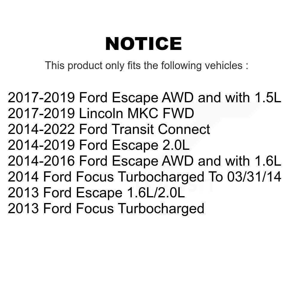 Front Right Disc Brake Caliper For Ford Escape Focus Transit Connect Lincoln MKC