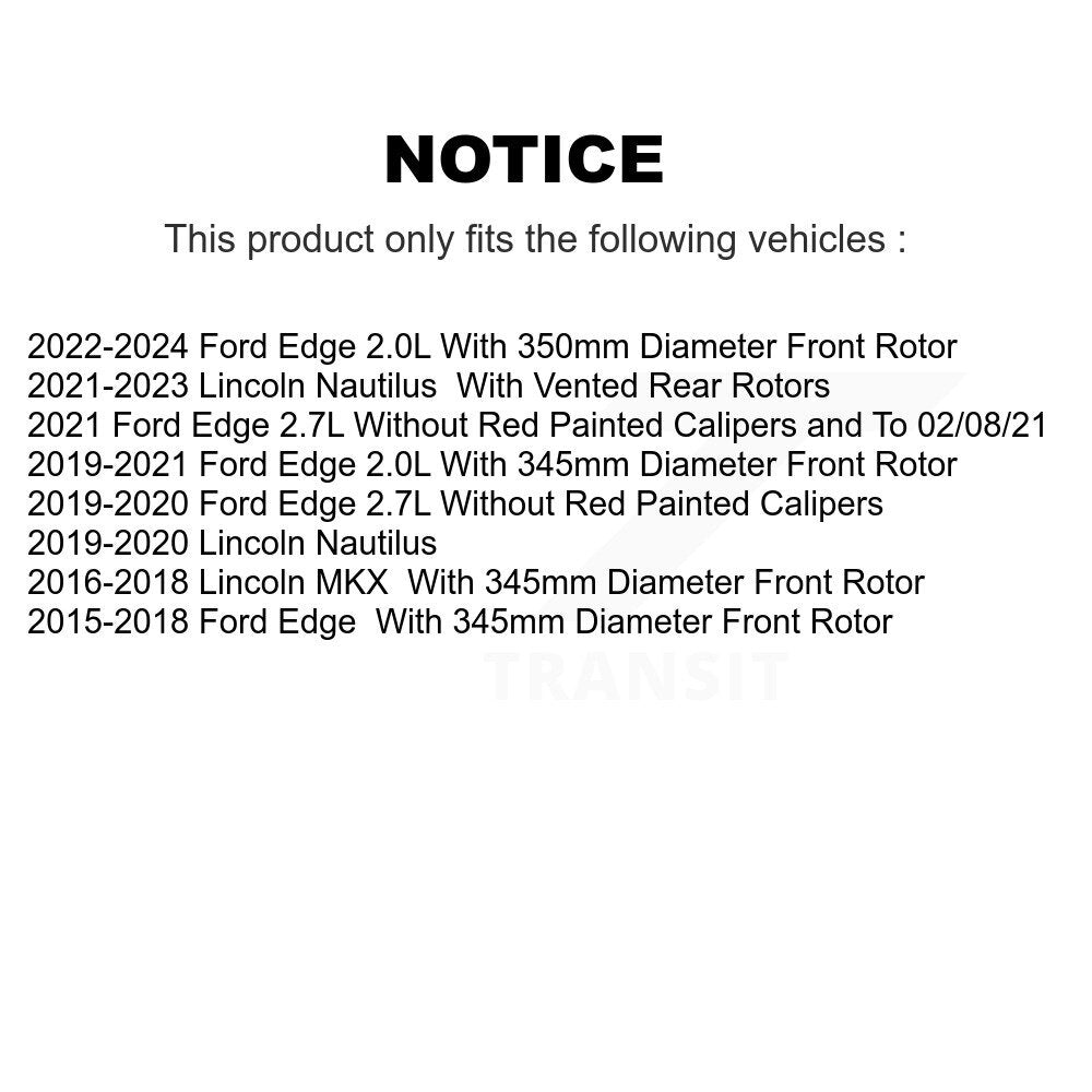 Front Right Disc Brake Caliper SLC-18B5503 For Ford Edge Lincoln Nautilus MKX