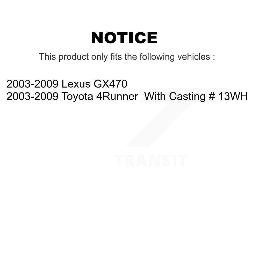 Front Right Brake Caliper SLC-192766 For 2003-2009 Toyota 4Runner Lexus GX470