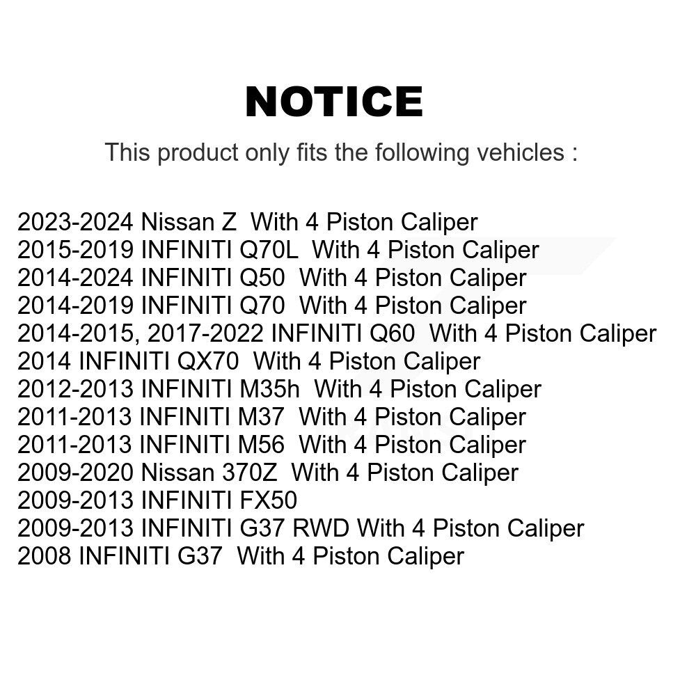 Front Left Brake Caliper SLC-196232 For INFINITI Q50 G37 Nissan 370Z Q60 Z M37 FX50 QX70 Q70 Q70L